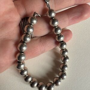 Vintage Sterling silver ball bracelet